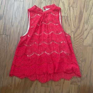 Lace Sleeveless Top
